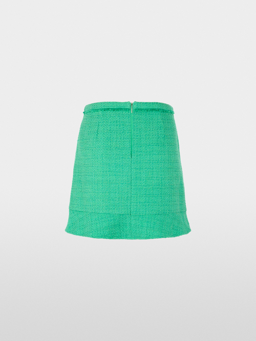 Short skirt with flounce