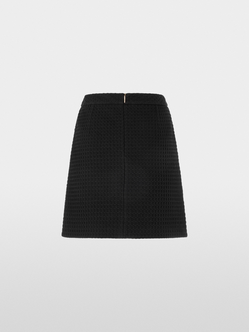 Mini skirt in waffle piqué with pockets