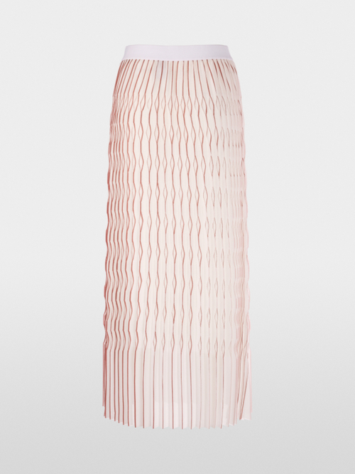 Maxi skirt with pleats