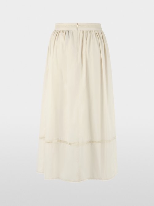 Flared maxi skirt with lace