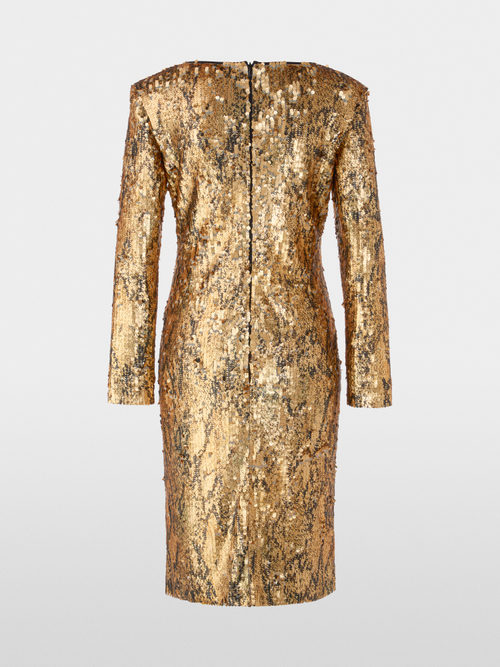 Golden sequin dress