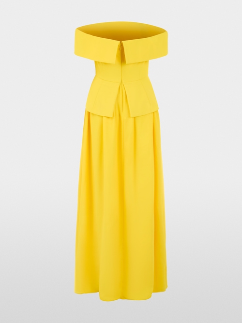 Off-the-shoulder maxi dress
