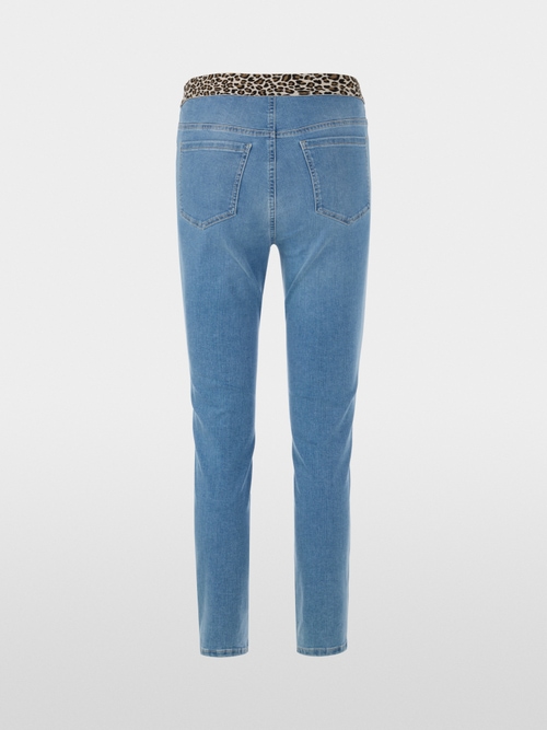 SOFIA pants with leopard print waistband
