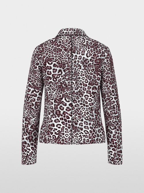 Blazer with leopard print