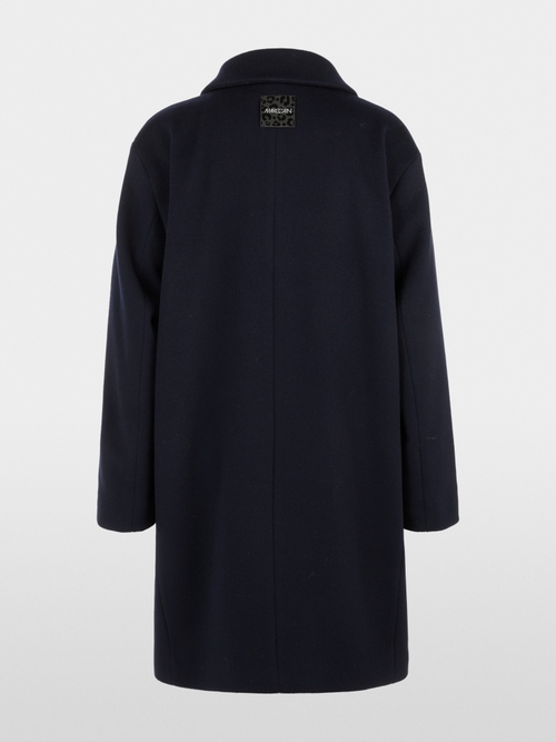 Coat in new wool with cashmere