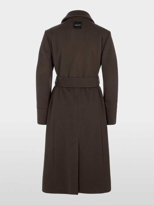 Coat in new wool with cashmere