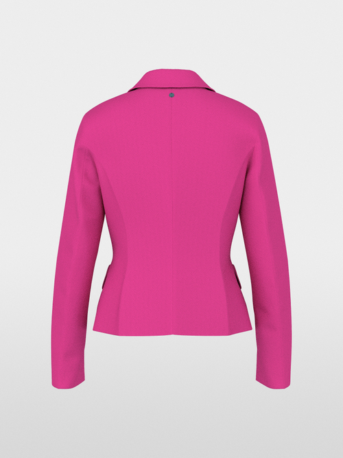 Fitted stretch blazer with lapels