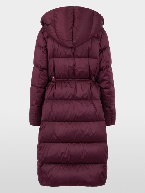 Long down coat with hood