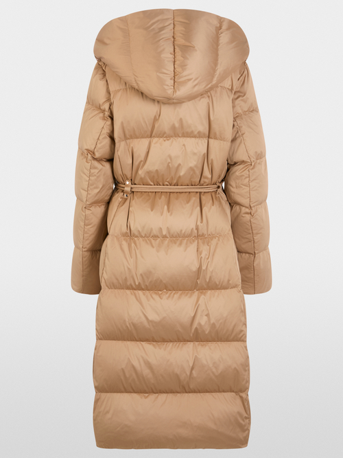 Long down coat with hood