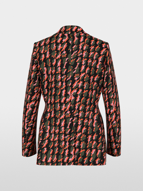 Fitted scuba jersey blazer
