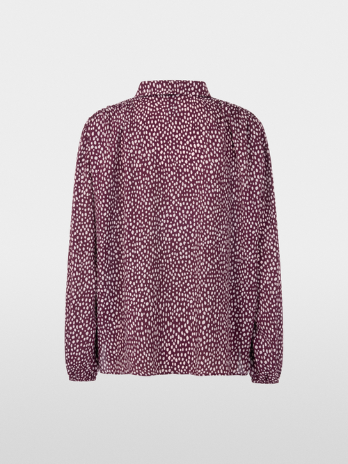 Blouse with polka dot print