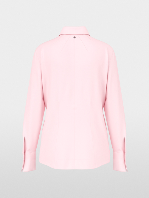 Stretch cotton blouse with seam details