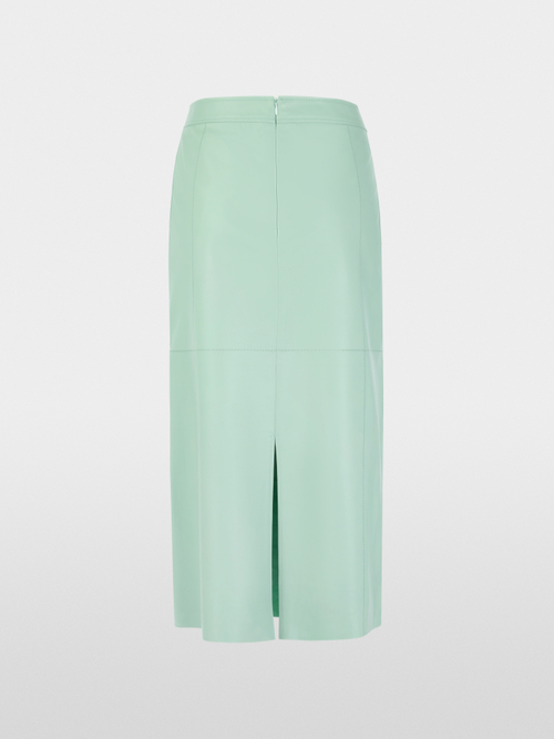 Fine nappa leather maxi skirt