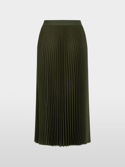 Boiled wool midi skirt