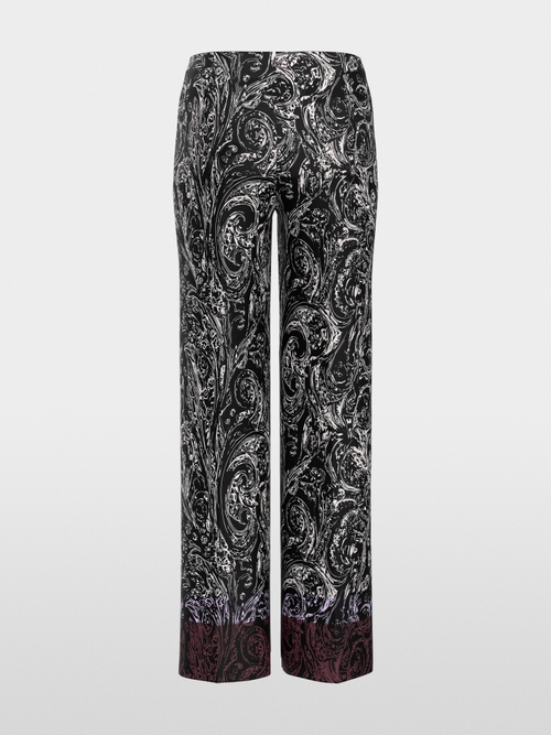 WINDER all-over print wide fit trousers