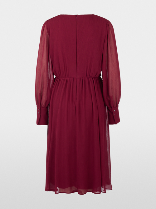 Elegant crêpe midi dress