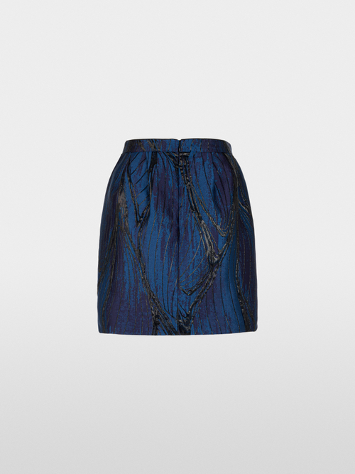 Coated mini skirt