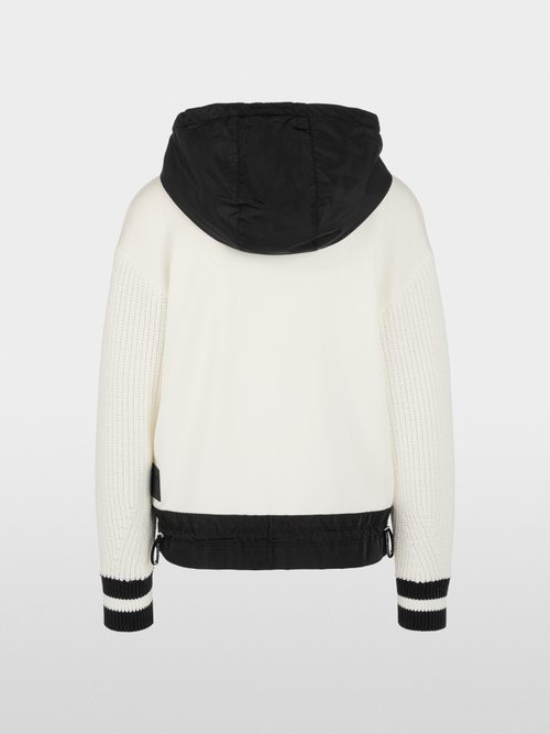 ‘Knitted in Germany’ contrast hoodie