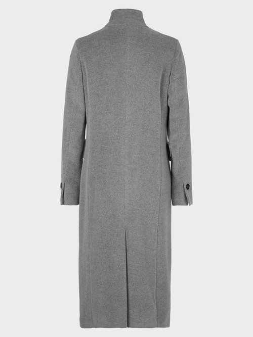 Manteau long en mélange d'alpaga
