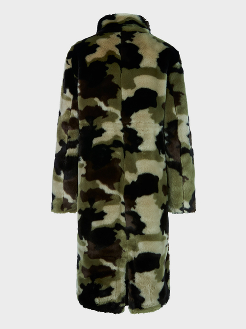 Mantel in camouflagelook