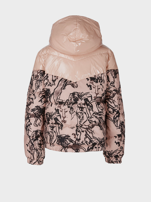 Donsjack met print
