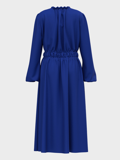 Maxi dress with smocked details
