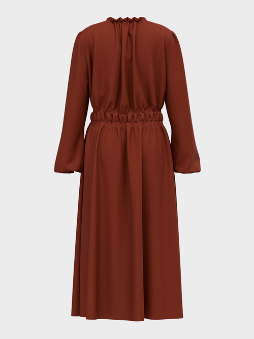 Maxi dress with smocked details