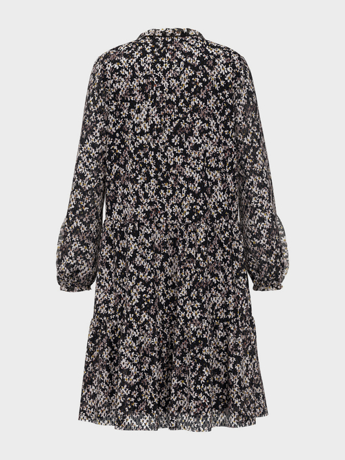 Fil coupé dress with millefleurs print