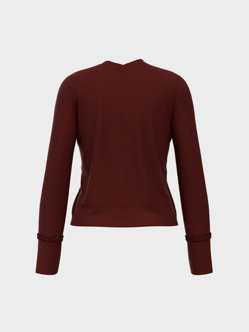 Feinstrickjacke aus Schurwollmix