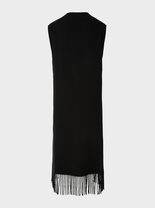 Veste cape sans manches à empiècements