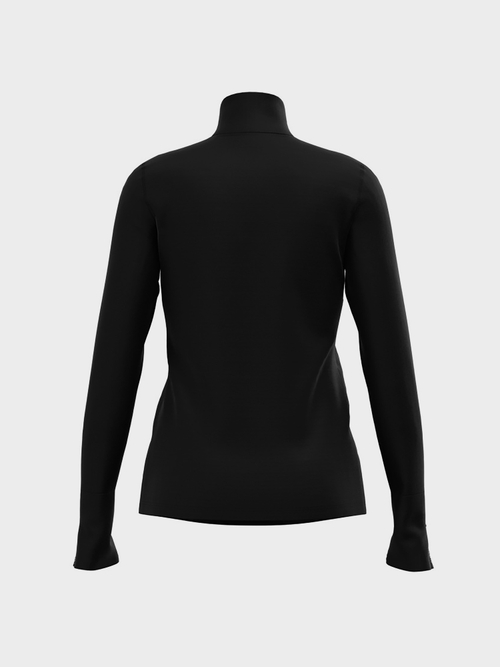 Stand-up collar top in cotton jersey