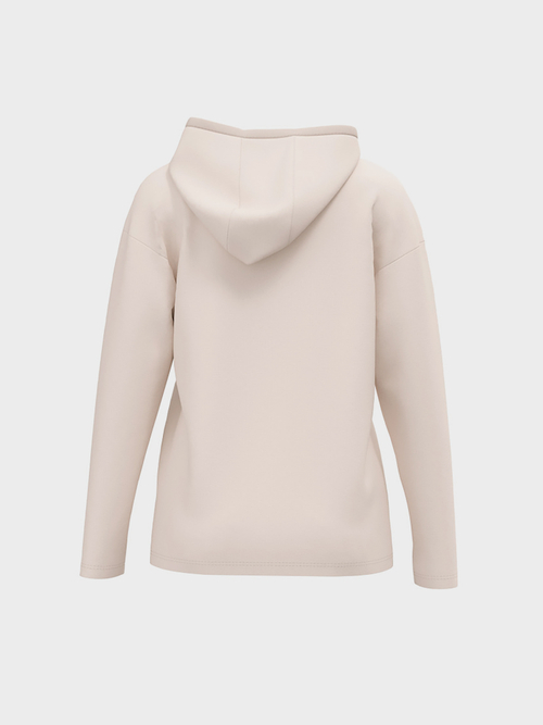 Hoodie top in cotton jersey