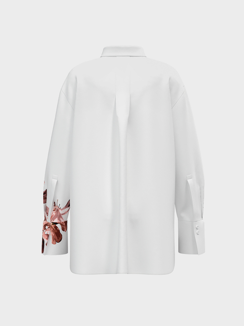 Katoenen blouse met bloemenprint