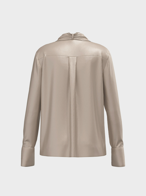 Edle Schluppenbluse aus Seidensatin