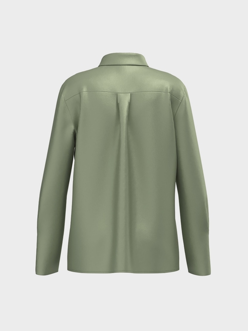 Elegant blouse-style top in silk satin