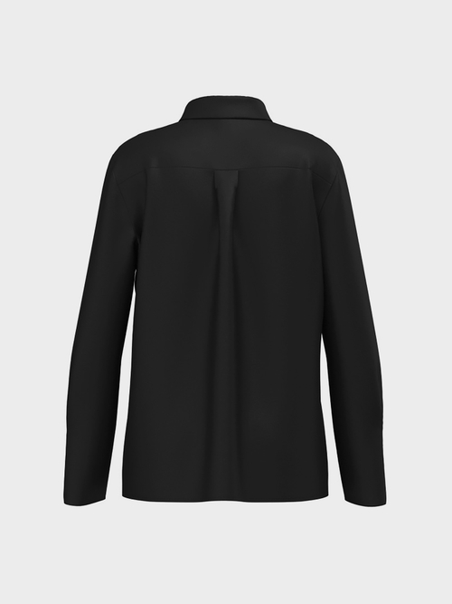 Elegant blouse-style top in silk satin