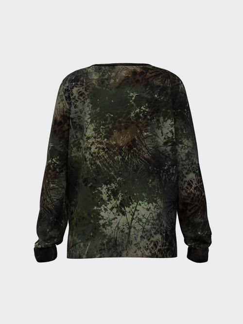 Bedrukt blouseshirt van zijden twill