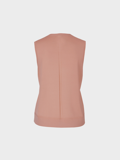 Feinstricktop aus Wolle