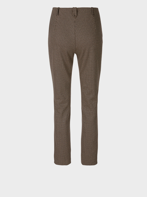 Jacquard pantalon met klein motief