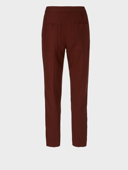 Tapered wool flannel pants