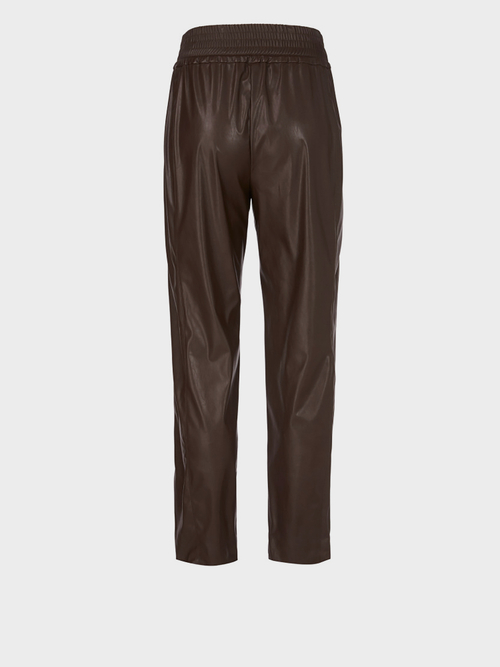 Pantalon décontracté en similicuir nappa