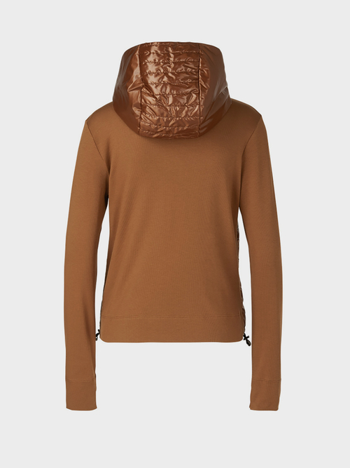 Kapuzenjacke aus Materialmix