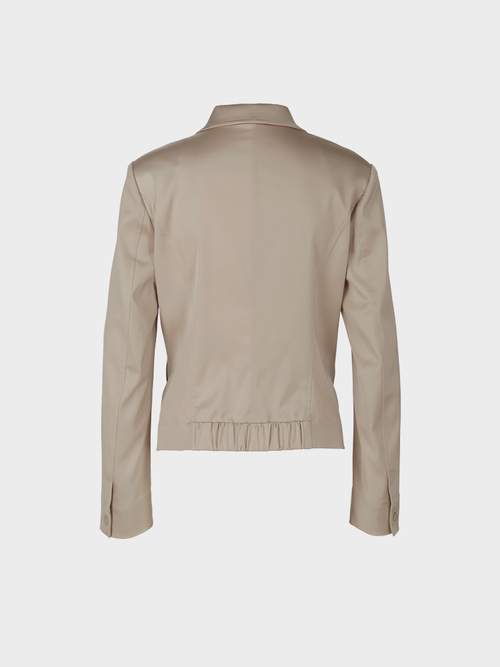 Satin blazer with sporty details