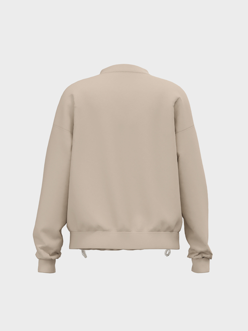 Sweatshirt in mixed materials