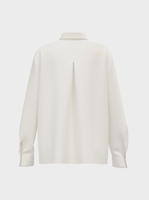 Blouse met zijde