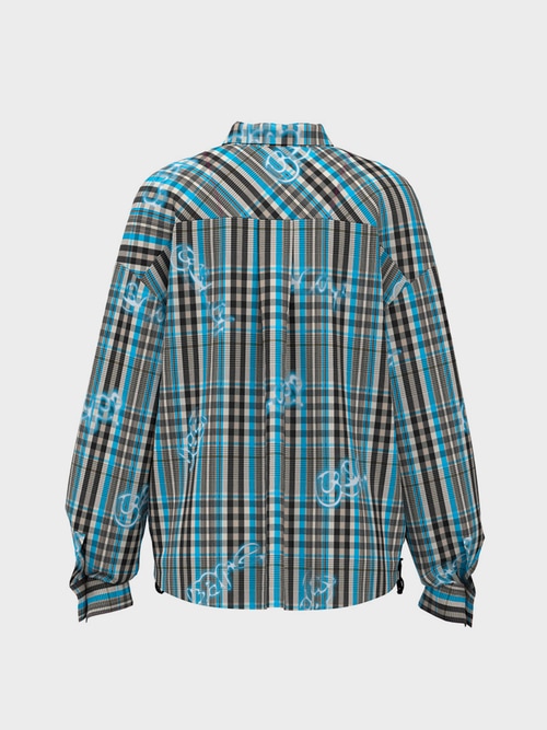 Blouse van stretchmateriaal