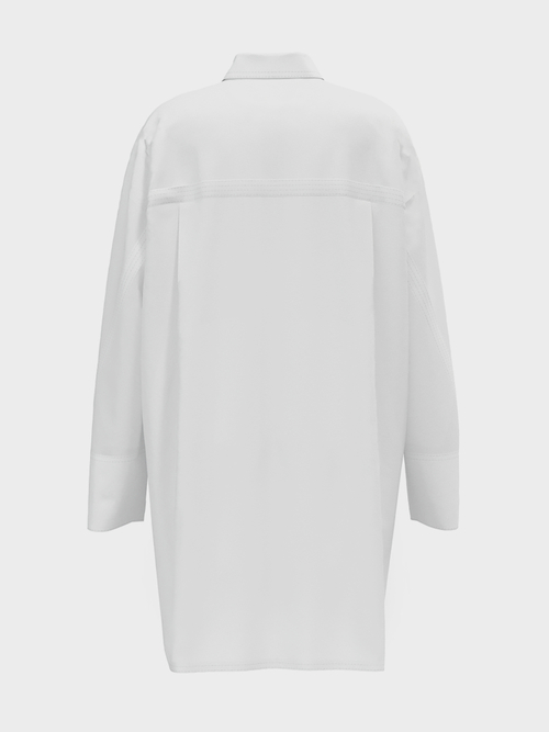 Long shirt-type blouse