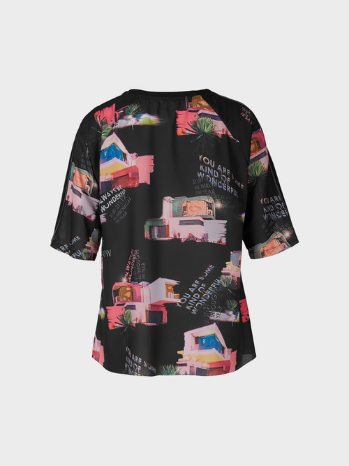 Blusenshirt mit Bungalow-Print