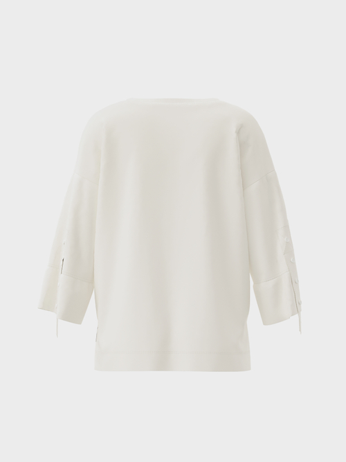 Blouse-style top with mesh pocket