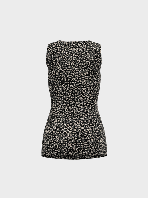 Top mit Icon-Leo-Print